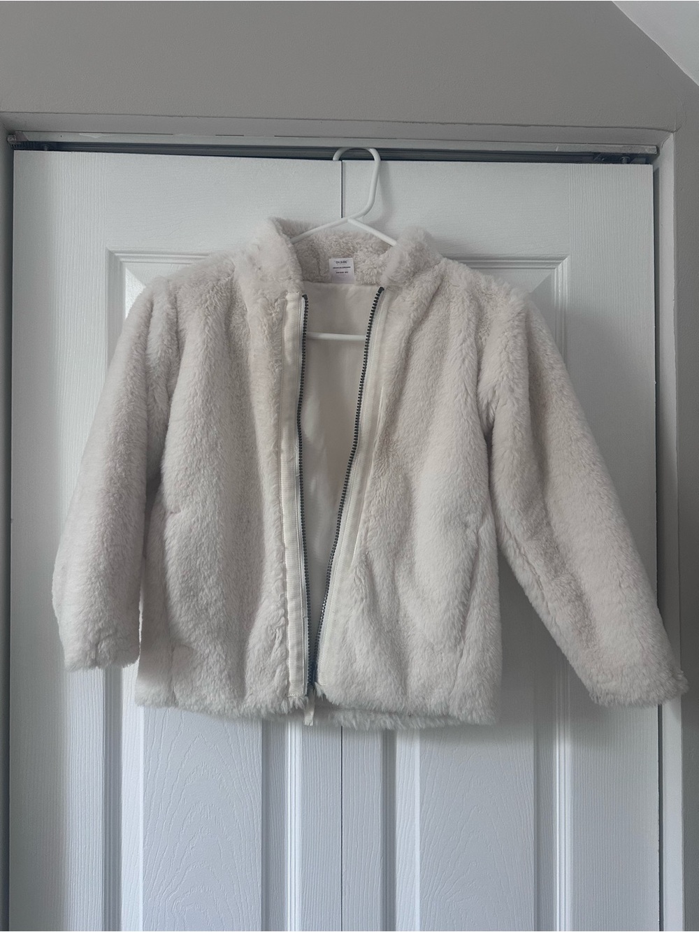 wonder nation Plush Hooded Jacket - Cream